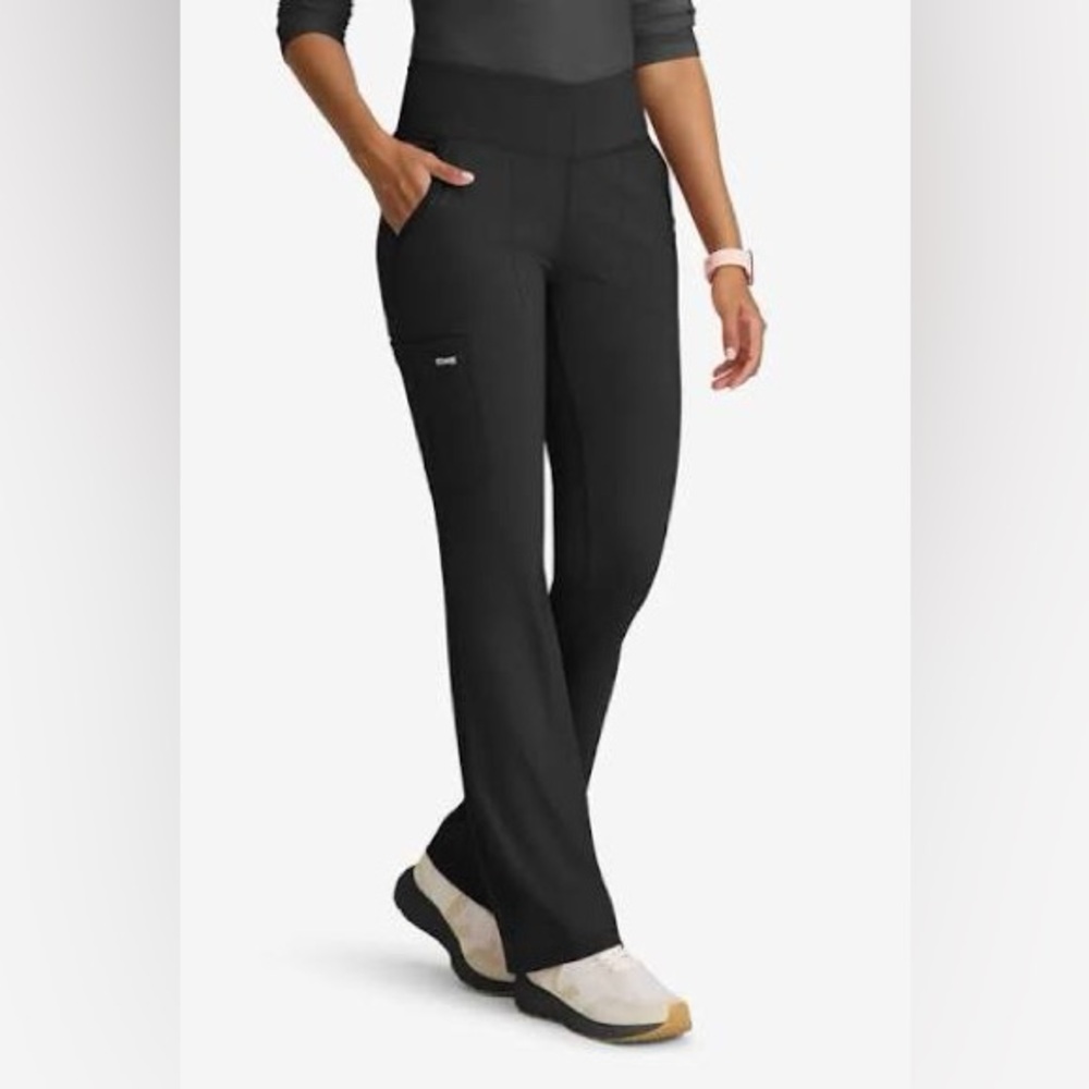 Grey's Anatomy by Barco Knit Women's 5-Pocket Fit & Flare Cargo Scrub Pants